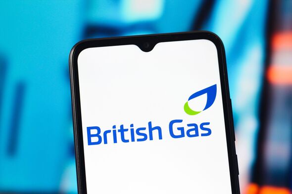 In this photo, the British Gas logo is seen