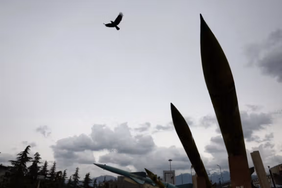 Iranian missiles on display in a park (March 26, 2026)
